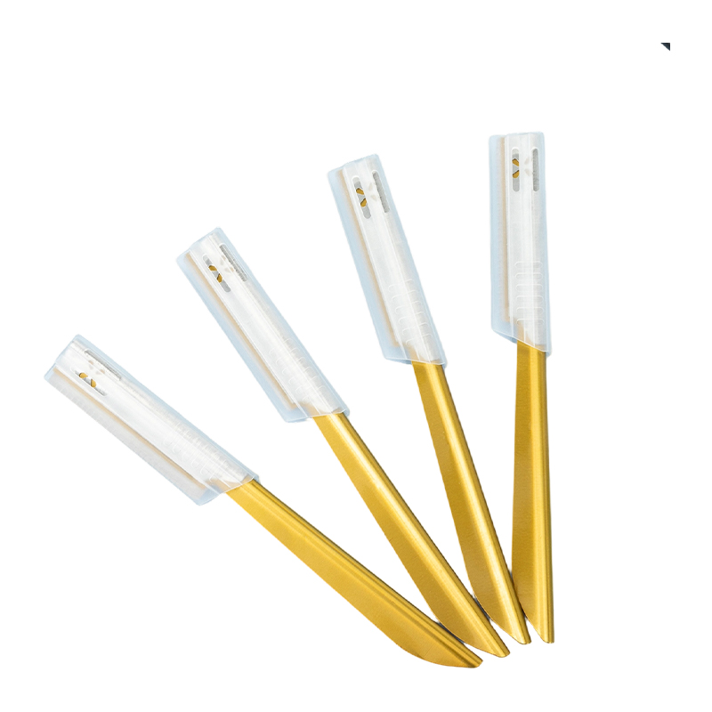 Rasoio per sopracciglia e viso con impugnatura antiscivolo