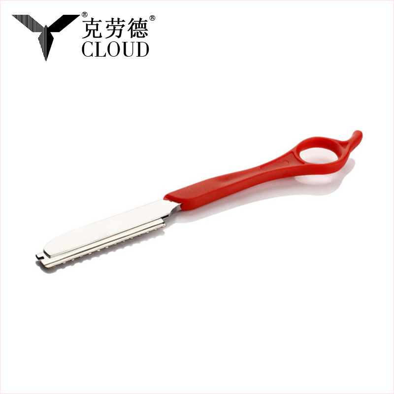 Rasoio per tagliare i capelli Rasoio a mano libera in acciaio inossidabile (manico in plastica)