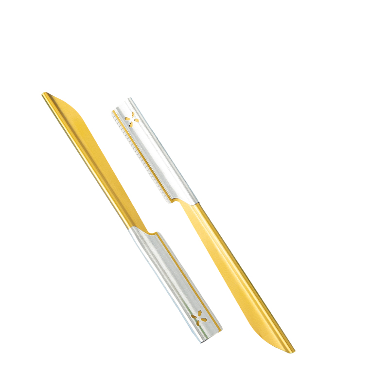 Rasoio per sopracciglia e viso con impugnatura antiscivolo