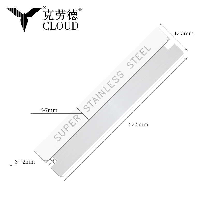 Lame per rasoio ondulato a bordo singolo