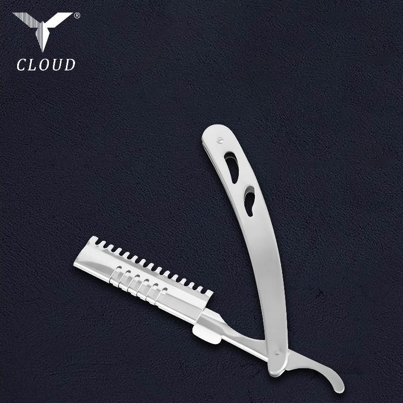 Durevole manico per rasoio ondulato in acciaio inossidabile
