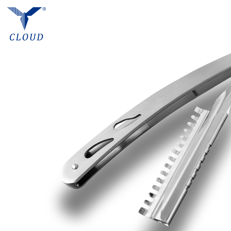 Durevole manico per rasoio ondulato in acciaio inossidabile