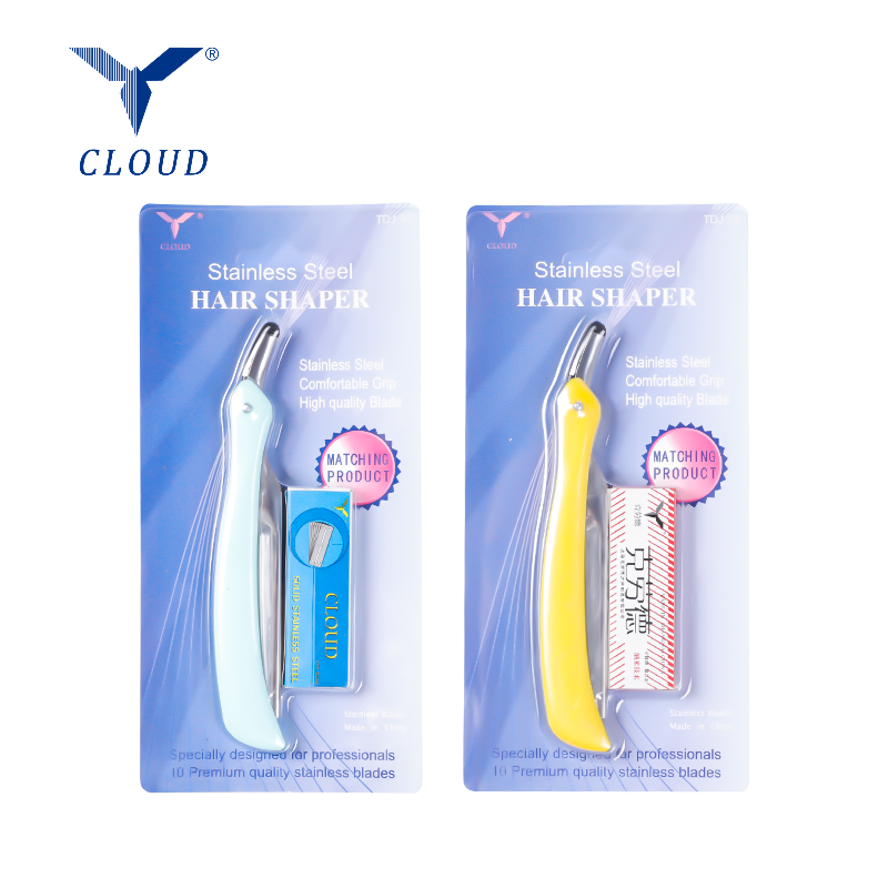 Set di rasoi a 77 lame per modellare i capelli in acciaio inossidabile con impugnatura comoda