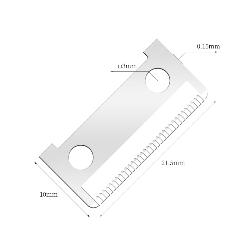 Lame per rasoio per sopracciglia in acciaio inossidabile all'avanguardia su un lato