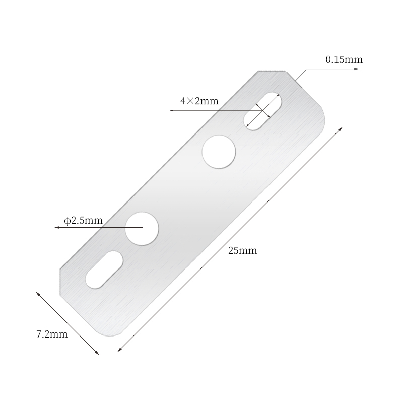 Lama multifunzionale per rimuovere il rasoio per sopracciglia lisce e setose