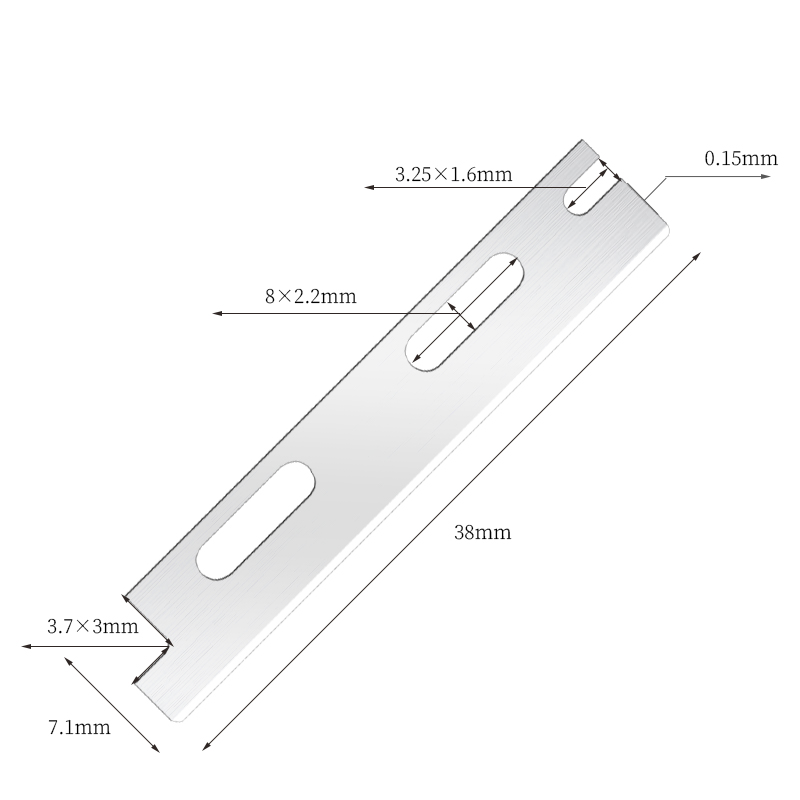 Lame per rasoio per sopracciglia riutilizzabili multiuso in acciaio inossidabile