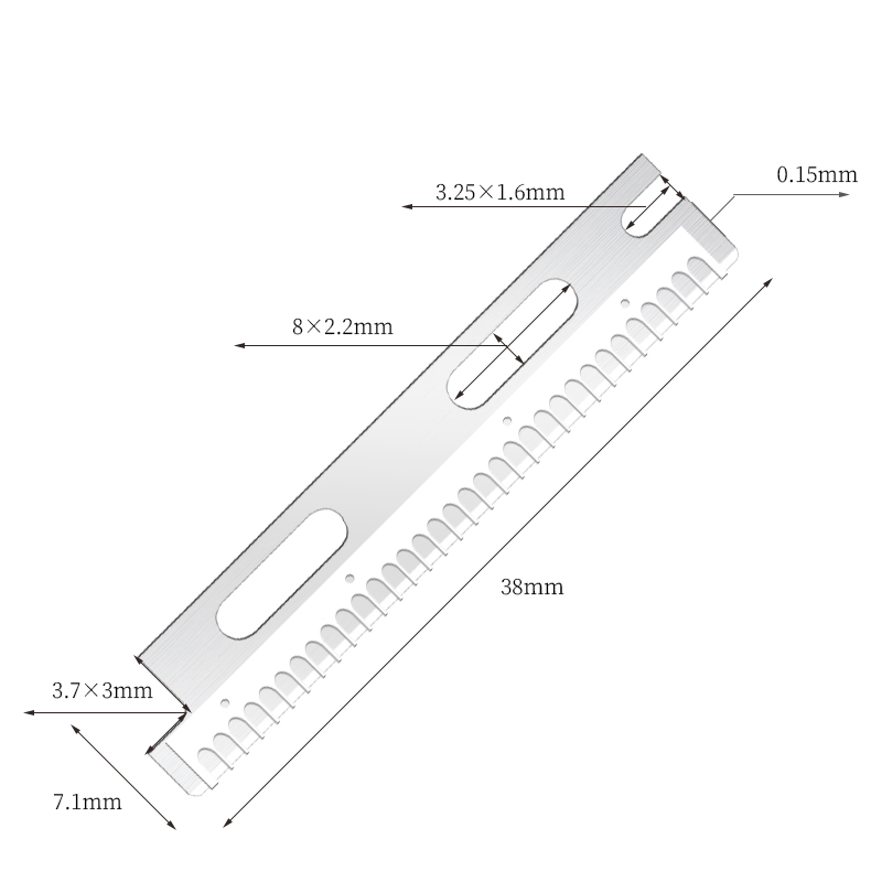 Lame per rasoio per sopracciglia riutilizzabili multiuso in acciaio inossidabile