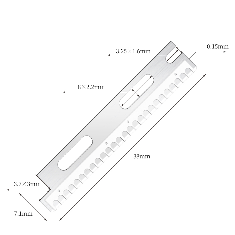 Lame per rasoio per sopracciglia riutilizzabili multiuso in acciaio inossidabile