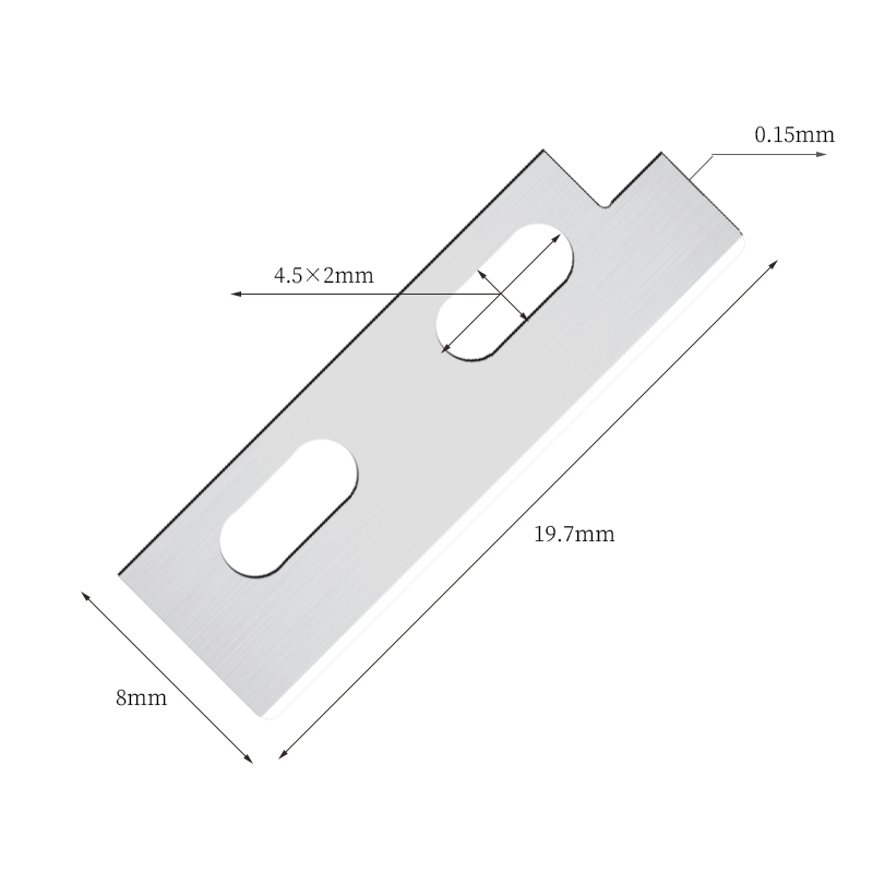 Lame di coltello per modellare le sopracciglia affilate di precisione in acciaio inossidabile
