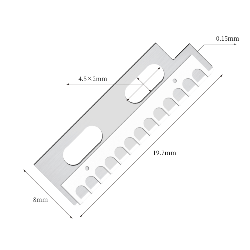 Lame di coltello per modellare le sopracciglia affilate di precisione in acciaio inossidabile
