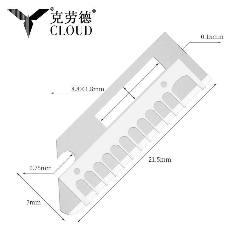 Lame di coltello per modellare le sopracciglia affilate di precisione in acciaio inossidabile
