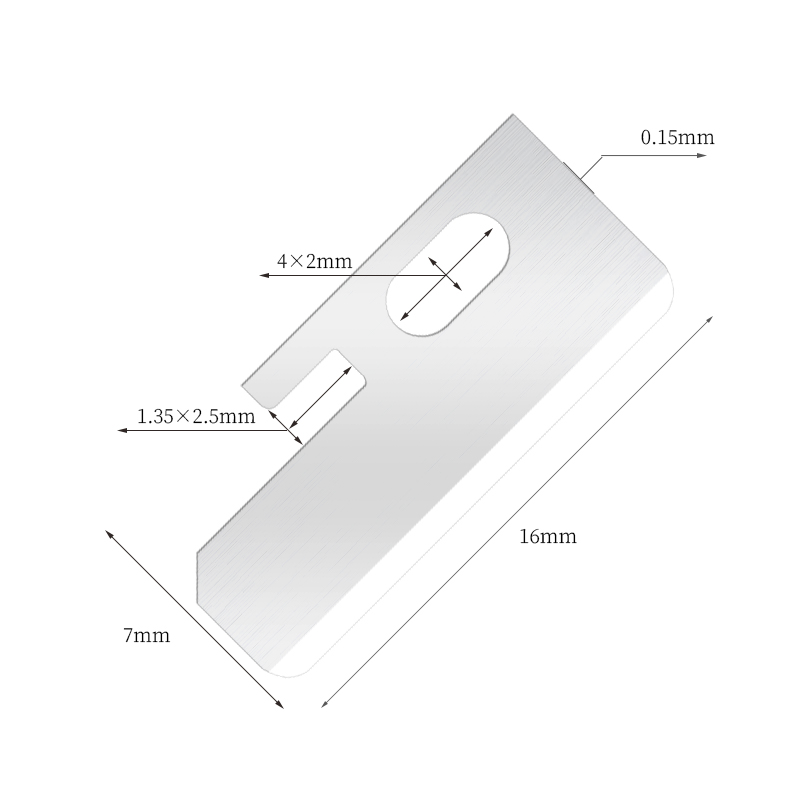 Lame di coltello per modellare le sopracciglia affilate di precisione in acciaio inossidabile
