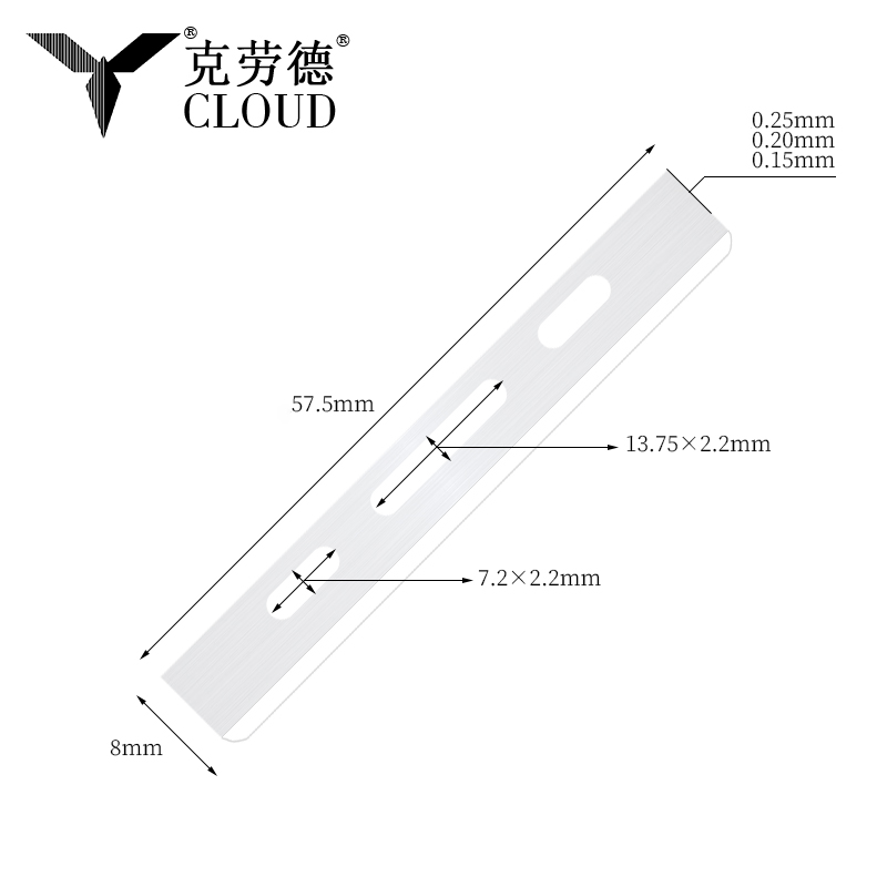 Lame per tagliare i capelli a bordo singolo in acciaio inossidabile