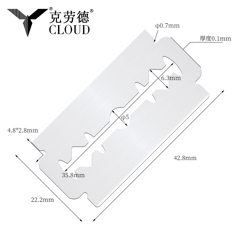 Lame per rasoio Super Steel 74 lame a doppio taglio
