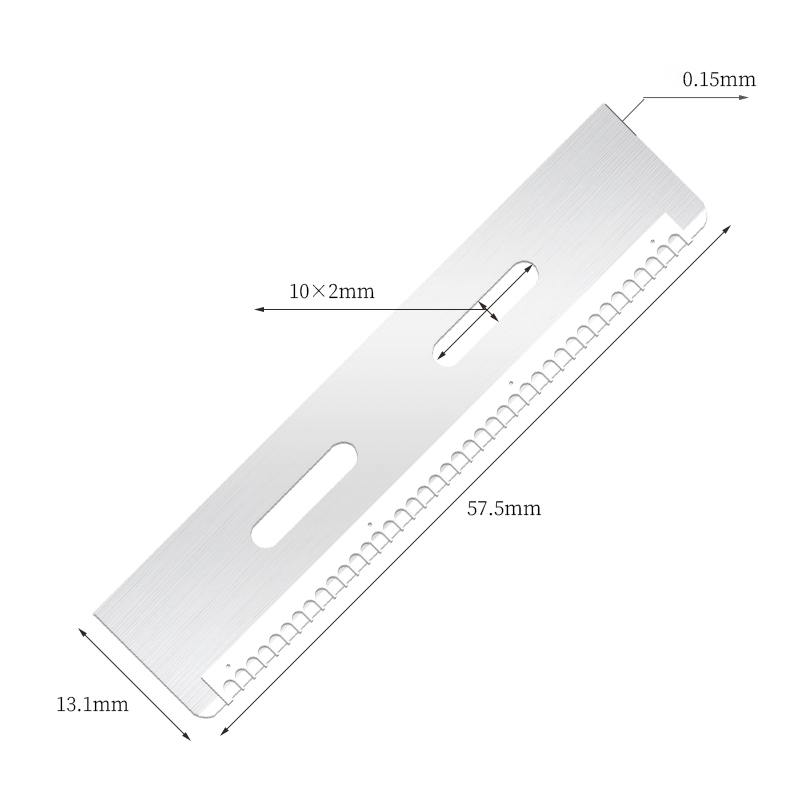 Lama per tagliare le sopracciglia riutilizzabile e durevole in acciaio inossidabile