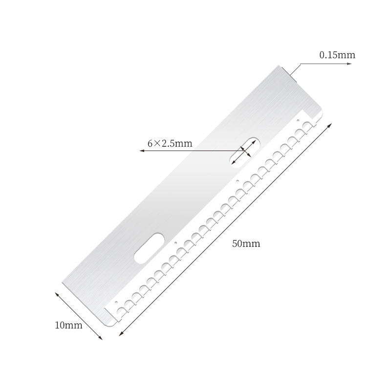 Lama per tagliare le sopracciglia riutilizzabile e durevole in acciaio inossidabile