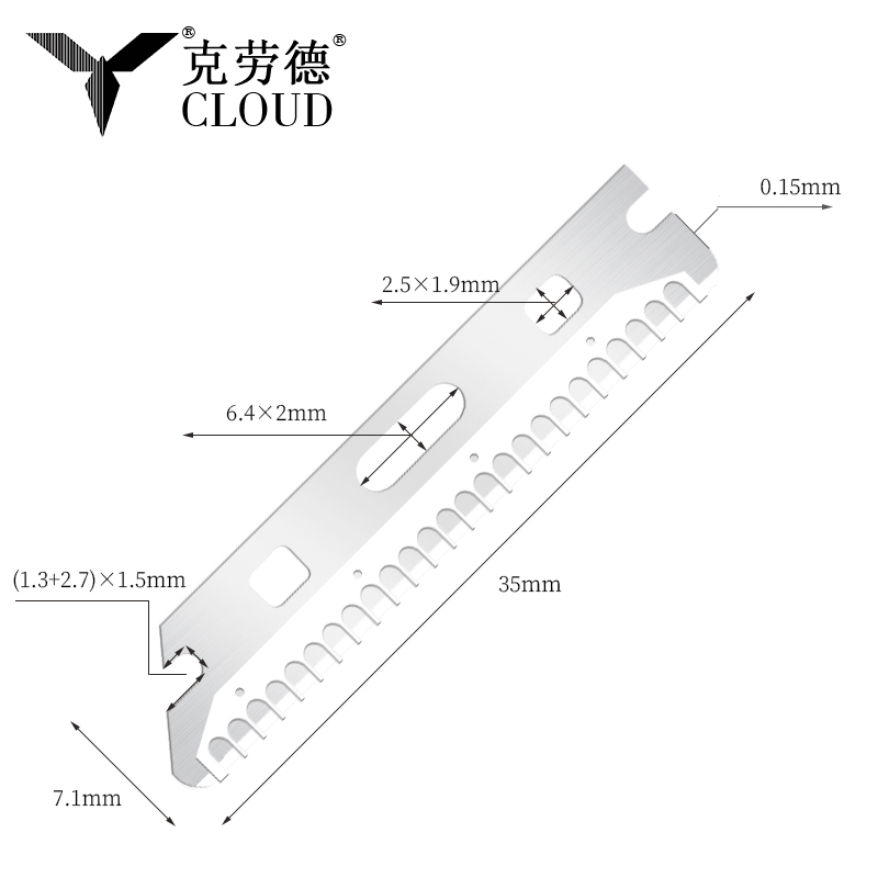 Lame per rasoio per sopracciglia riutilizzabili multiuso in acciaio inossidabile